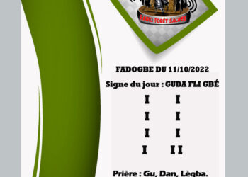 FADOGBE DU 11/10/2022: GUDA FLI GBÉ.