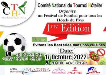 Les hôtels  et restaurants du Togo se font entendre sur un terrain de football.